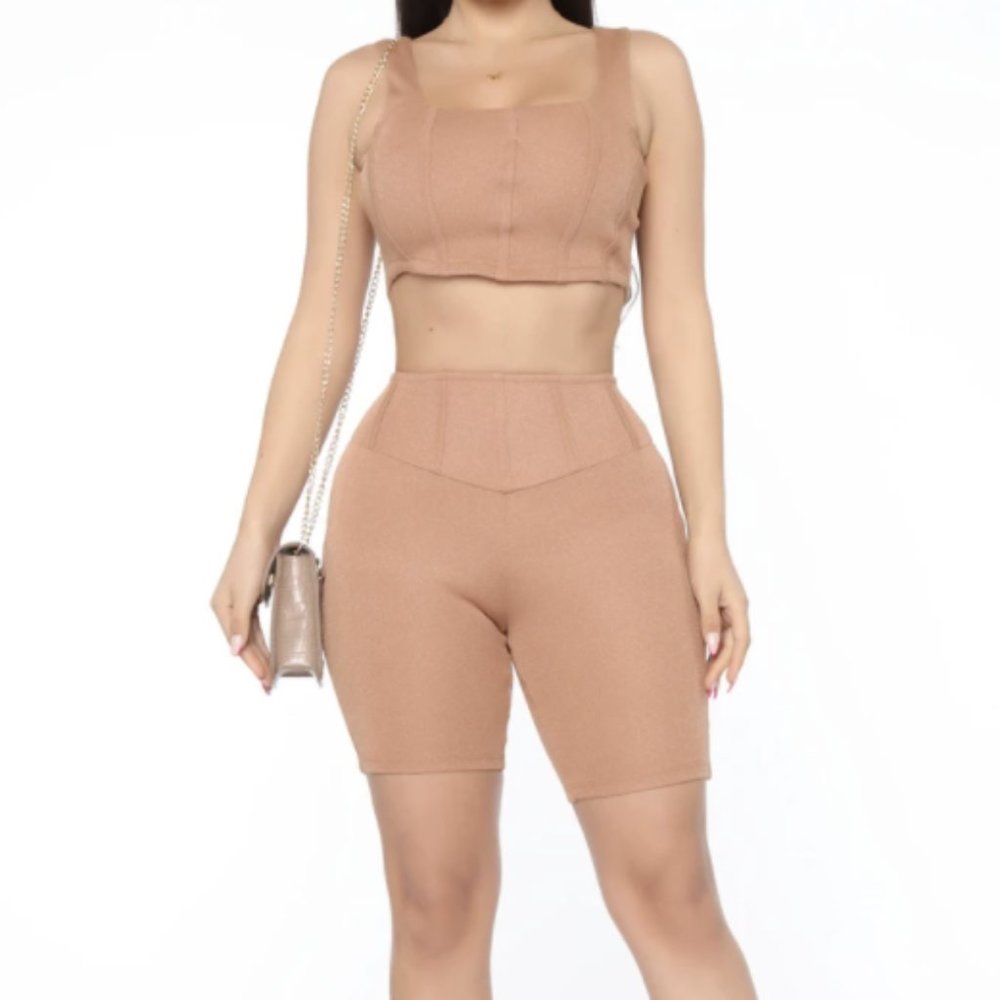 Crop Top Short Set